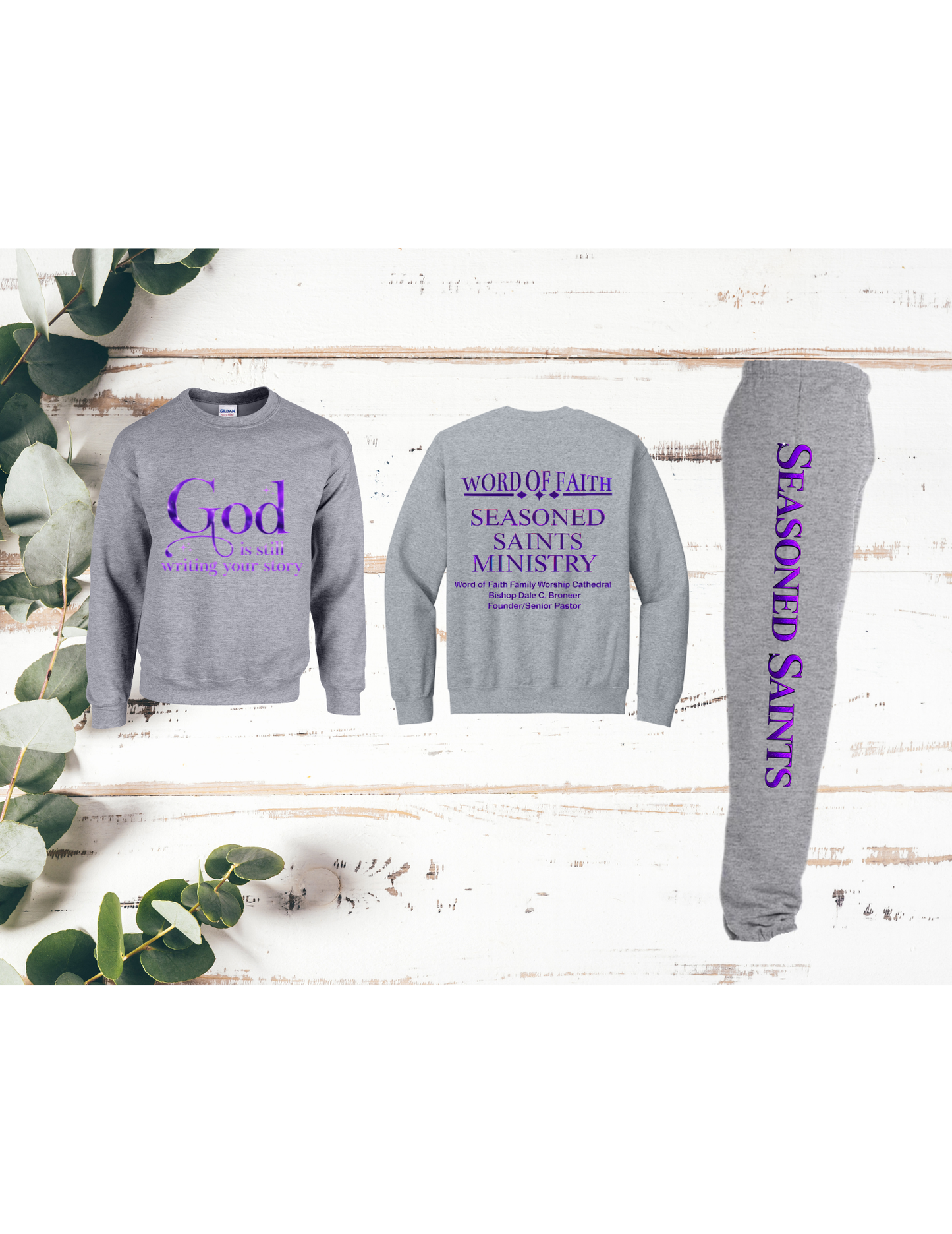 Grey Seasoned Saints Sweatsuits