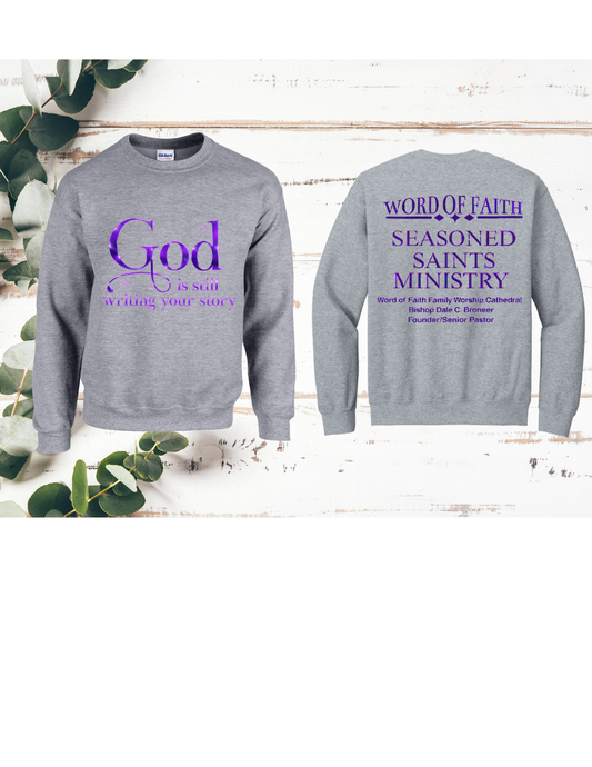 Grey Seasoned Saints Sweatshirt