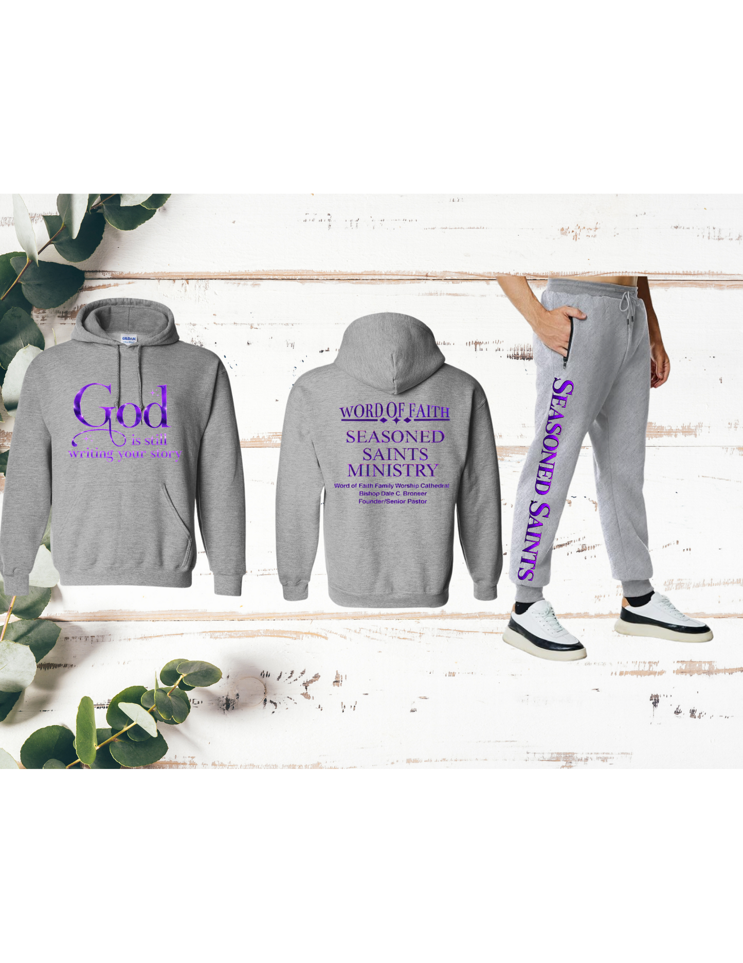 Grey Seasoned Saints Hoodie Sweatsuit