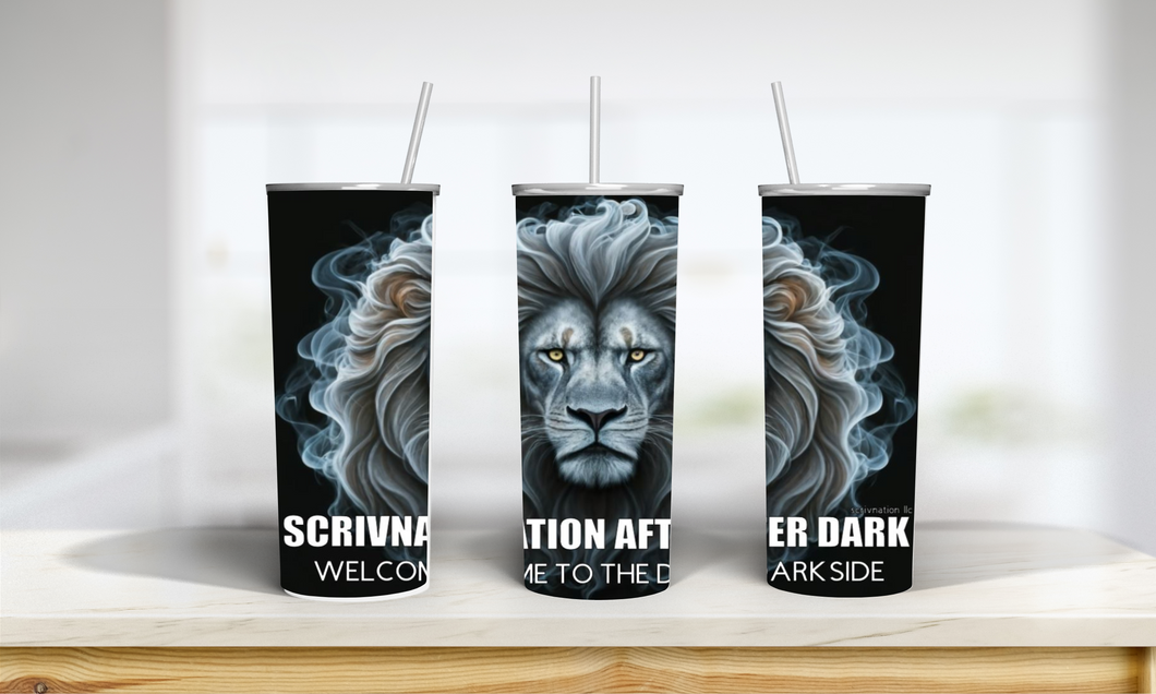 Scrination After Dark Lion Tumbler