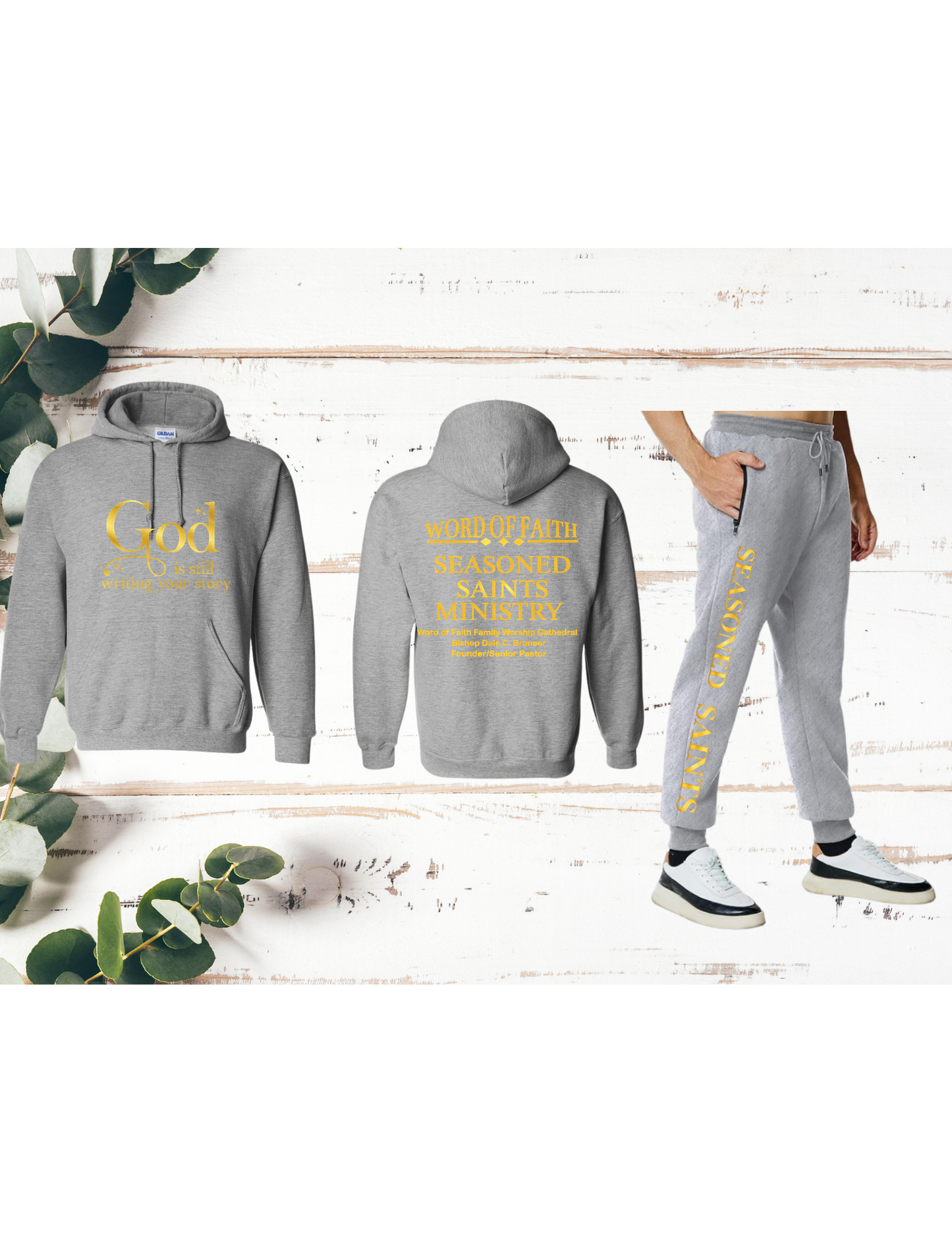Grey Seasoned Saints Hoodie Sweatsuit