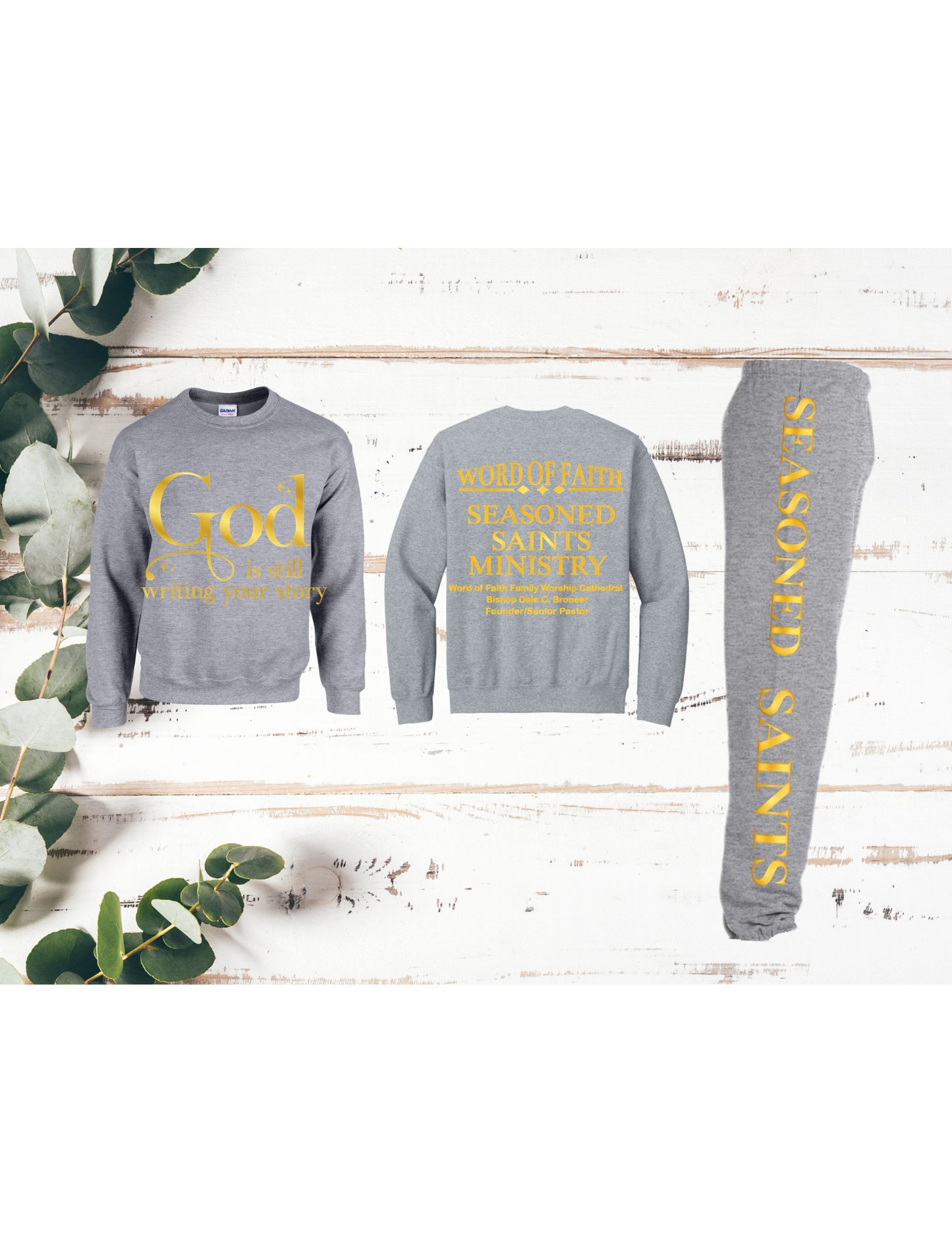 Grey Seasoned Saints Sweatsuits