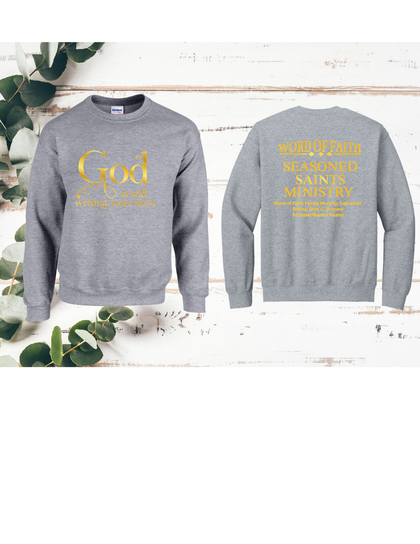 Grey Seasoned Saints Sweatshirt