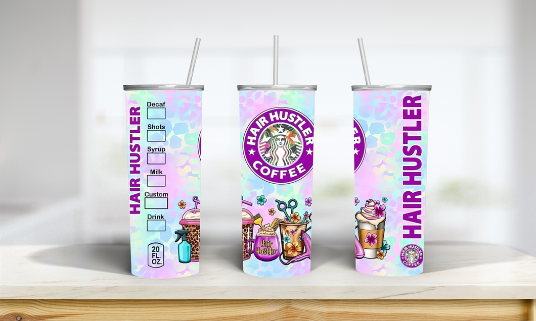 Hair Hustler Sylist Starbucks Tumbler