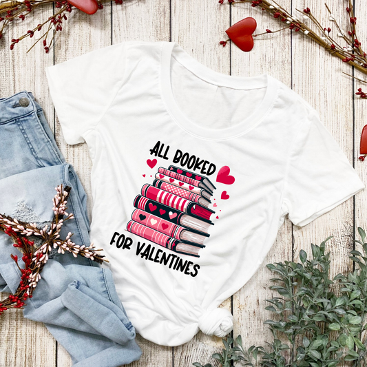 All Booked Up Valentine's Day Tee